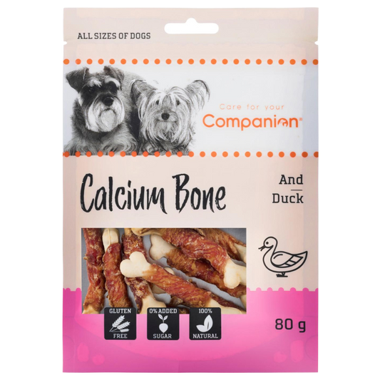 Companion Calcium Bone Tyggeben med And til Hunde