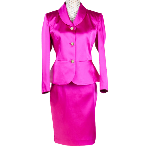 CBK Suits Marco Satin Nederdel Pink