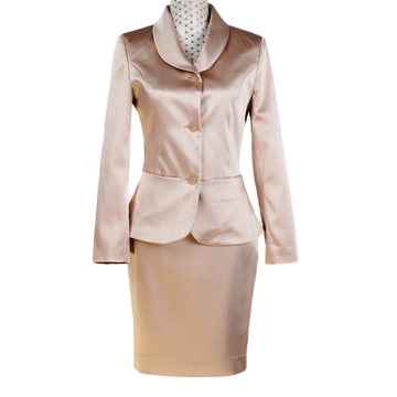 CBK Suits Marco Satin Nederdel Dark Champagne