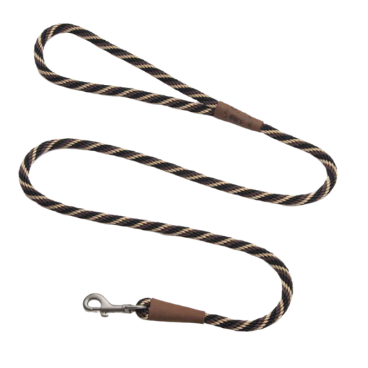 Mendota Hundeline Mocha 1,8m Lang & 9mm Tyk