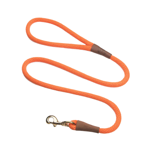 Mendota Hundeline Orange 1,8m Lang & 13mm Tyk
