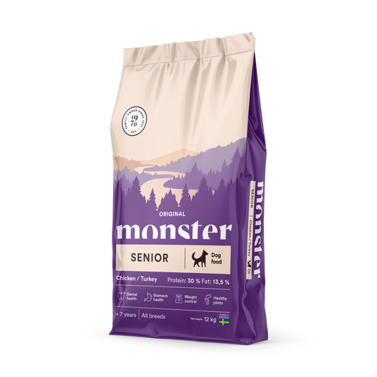 Monster Original Senior Kylling/Kalkun