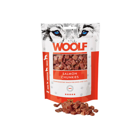 Woolf Chunkies Hundegodbidder med Laks