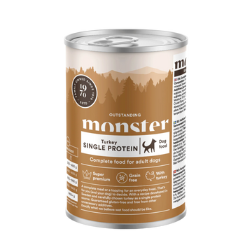 Monster Vådfoder Single Protein Kalkun 400g