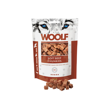 Woolf Soft Chunkies Hundegodbidder med Oksekød