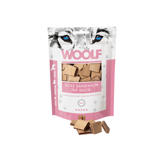 Woolf Soft Sandwich Hundegodbidder med And