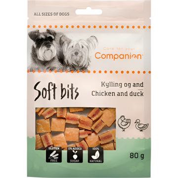 Companion Soft Bites Hundegodbidder med Kylling & And