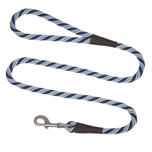 Mendota Hundeline Arctic Blue 1,8m Lang & 13mm Tyk