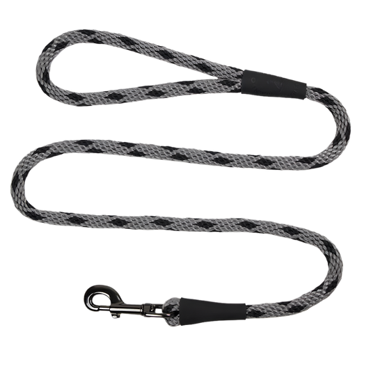 Mendota Hundeline Black Ice Silver 1,8m Lang & 13mm Tyk