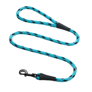 Mendota Hundeleine Black Ice Turqouise 1,8 Meter lang, 13 mm dick