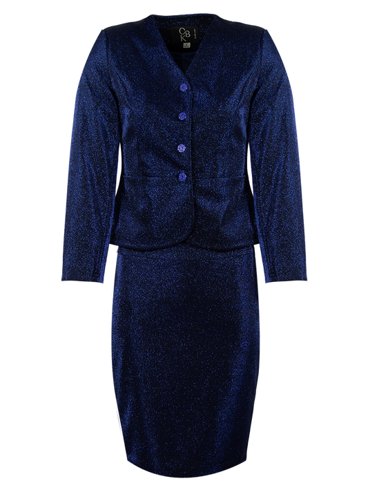 CBK Suits Icy Sparkling Suit Majorelle Blue