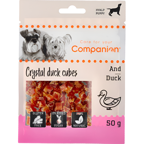 Companion Mini Cubes Hundegodbidder med And til Hvalpe