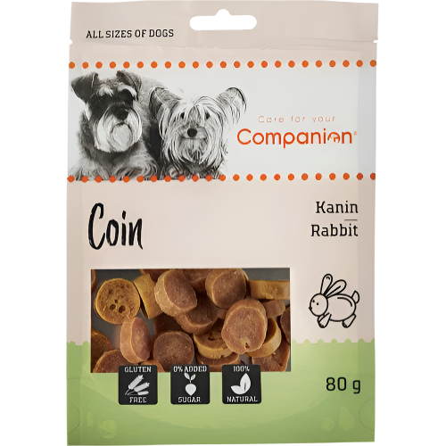 Companion Coin Hundegodbidder med Kanin
