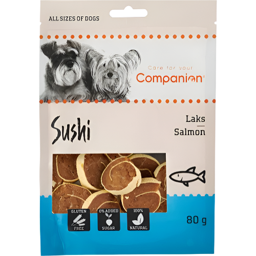 Companion Sushi Hundegodbidder med Laks