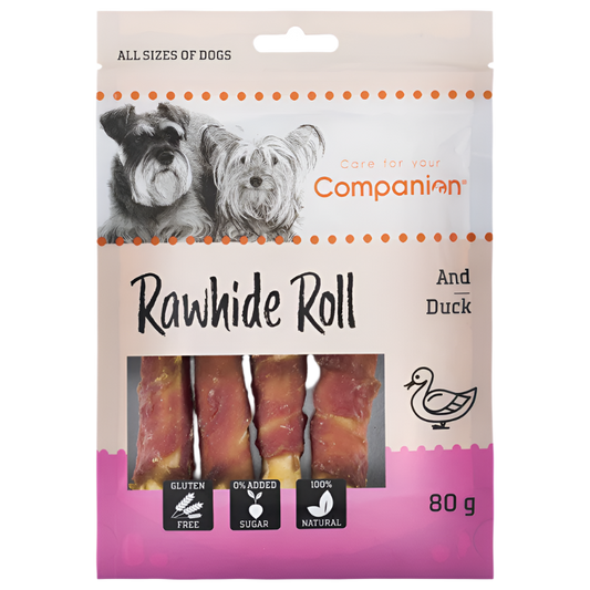 Companion Duck Roll Hundegodbidder med And – 80 g