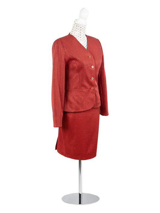 CBK Suits Icy Sparkling Suit Fiery Red