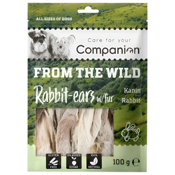 Companion Kaninører med Pels til Hunde – 100 g