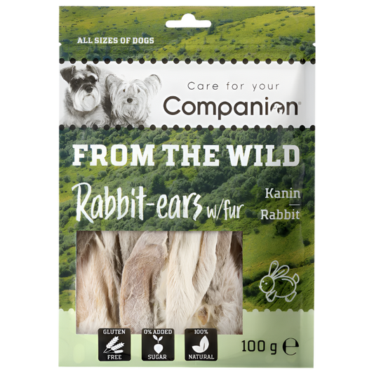 Companion Kaninører med Pels til Hunde – 100 g