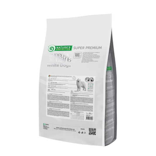 Nature's Protection White Dogs Junior - Hvid Fisk - Alle Racer - Mellem Piller