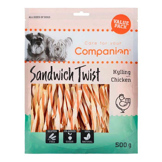 Companion Sandwich Twist Hundegodbid med Kylling