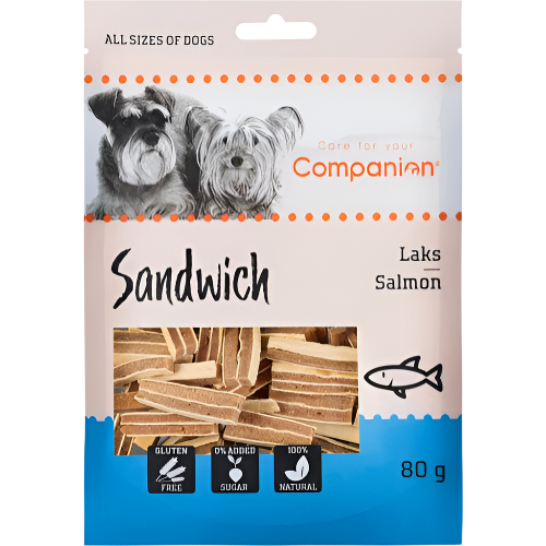 Companion Sandwich Hundegodbidder med Laks