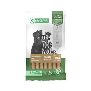 Nature’s Protection Weight Control Snack med Fjerkræ til Hunde – 110 g