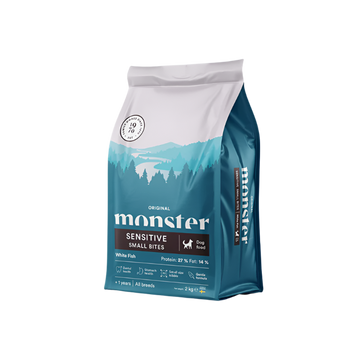 Monster Original Sensitive Hvid Fisk Small Bites