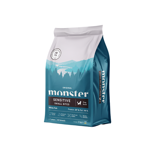 Monster Original Sensitive Hvid Fisk Small Bites