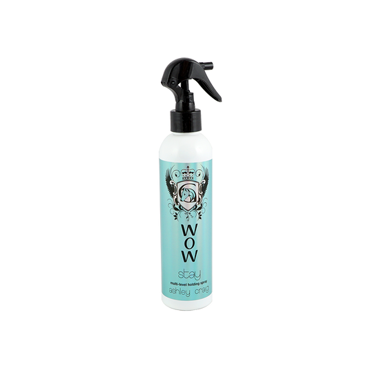 WOW Stay fra Ashley Craig 200 ml. Miljøvenlig hårlak, normalt hold. Fås hos GroomUs.