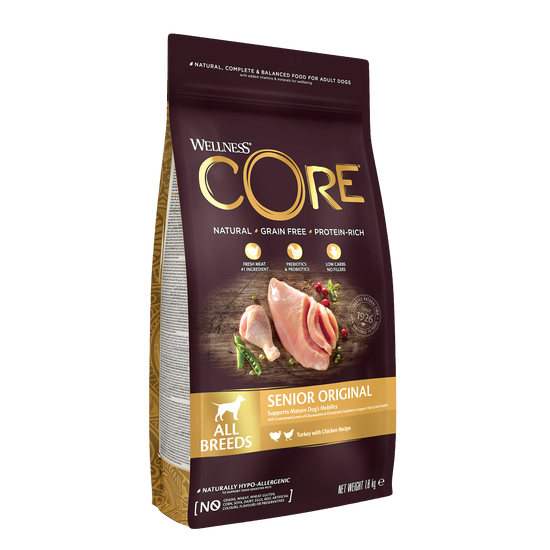 CORE Senoir Original All Breed, Chicken & Turkey 1,8 kg hos GroomUs