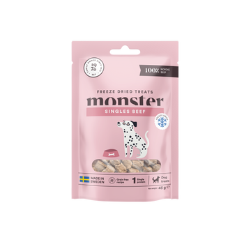 Monster Freeze Dried Godbidder Bøf