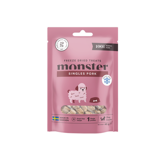 Monster Freeze Dried Godbider Svin